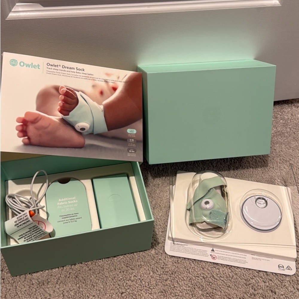 Owlet Dream Sock in Mint Green